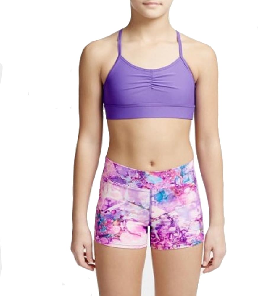 Capezio Girls Boho Fairytale Blissful Bra Top - T10988C (XL, Bright Amethyst)