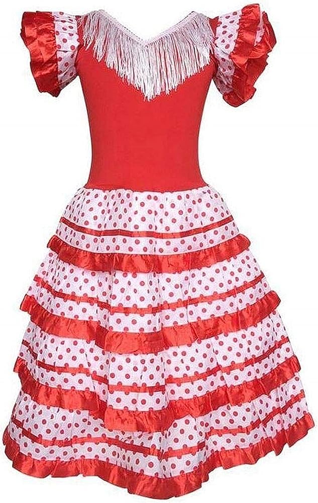 AMINA Girl's Dress for Flamingo or Sevillana Dance