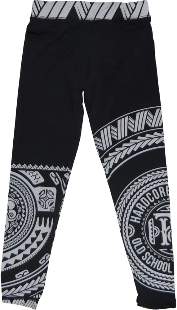 Hardcore Training Ta Moko Compression Pants Kids Leggings Unisex Tights Base Layer Fitness Sport No Gi Running Workout