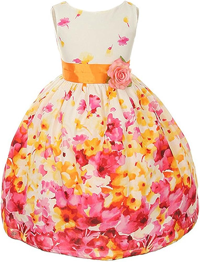 Kid's Dream Adorable Floral Print Girl Dress