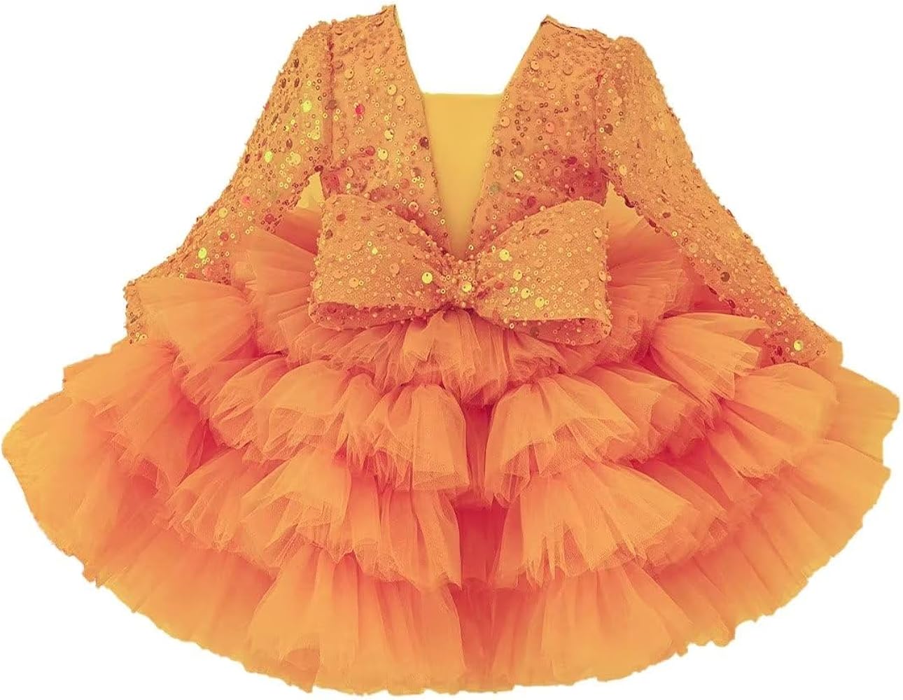 Cute Tulle Sequins Pageant Dresses for Girls Flower Girl Dresses for Wedding Birthday Party Ball Gowns