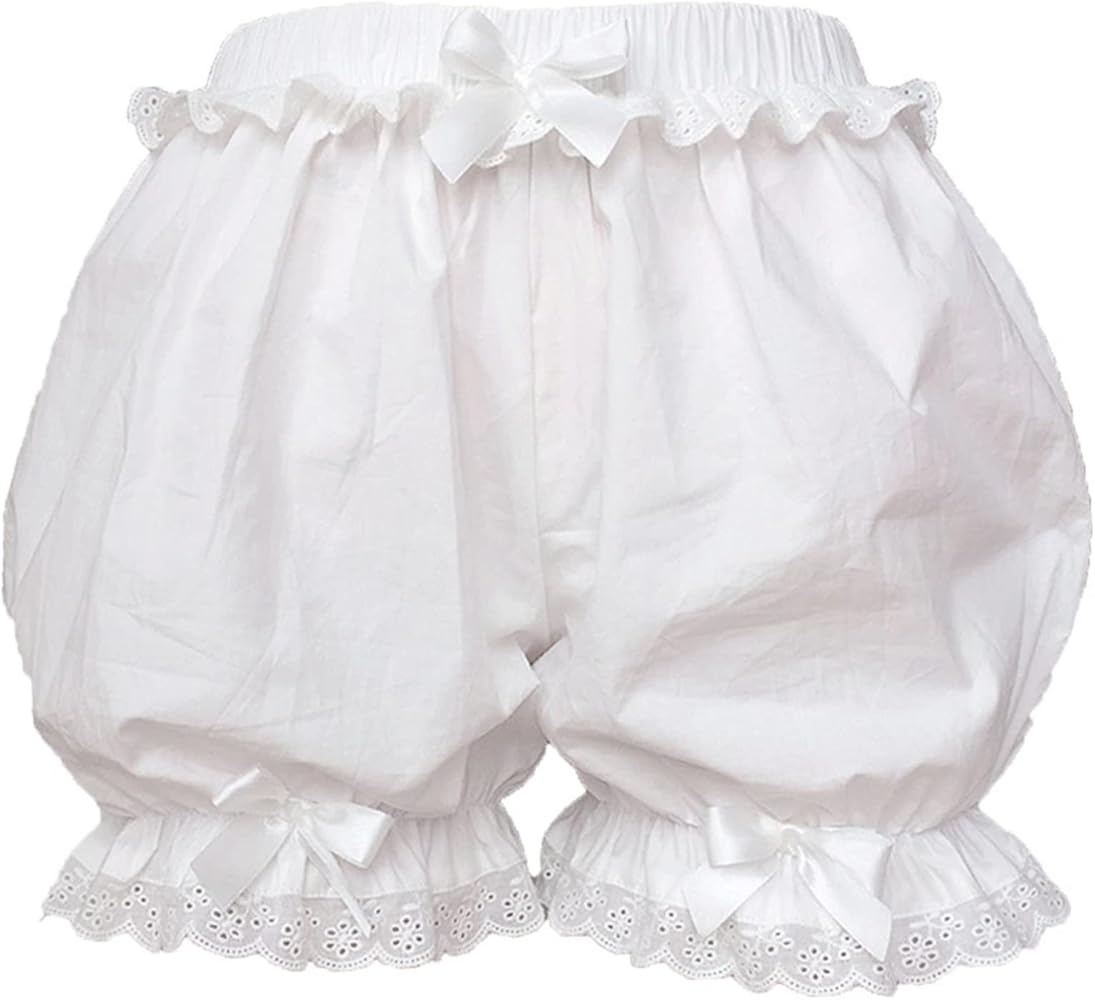 Alvivi Girls Ruffled Bowknot Pantaloon Pettipants Lace Bloomers Underpants Safety Shorts Dress Boyshorts