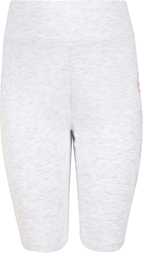 PUMA Girls' Biker Short, White Heather, 6X