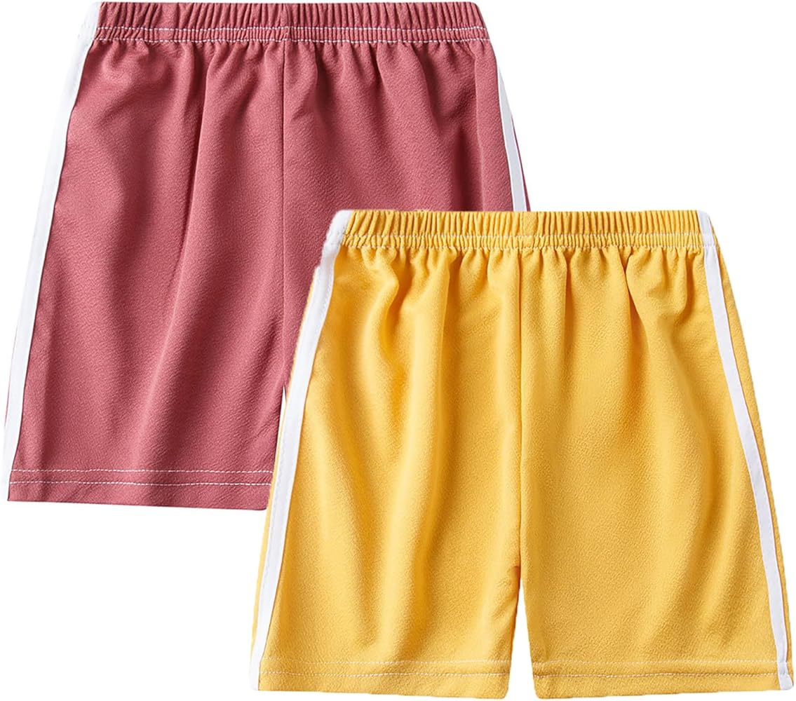 Boys Girls Shorts Summer Jogger Running Kids Solid Short Pants Athletic Sports Thin Casual Shorts 2-8Years