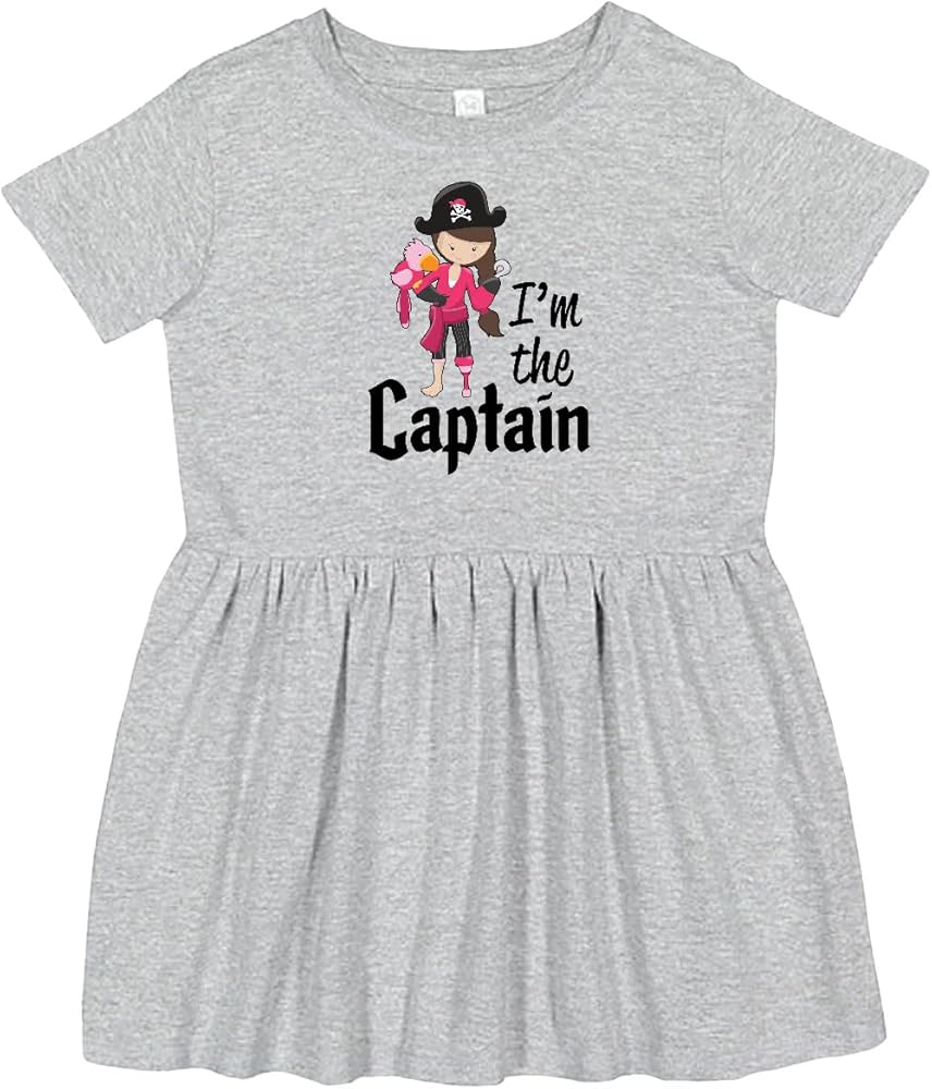 inktastic I'm The Captain- Pirate Girl Toddler Dress