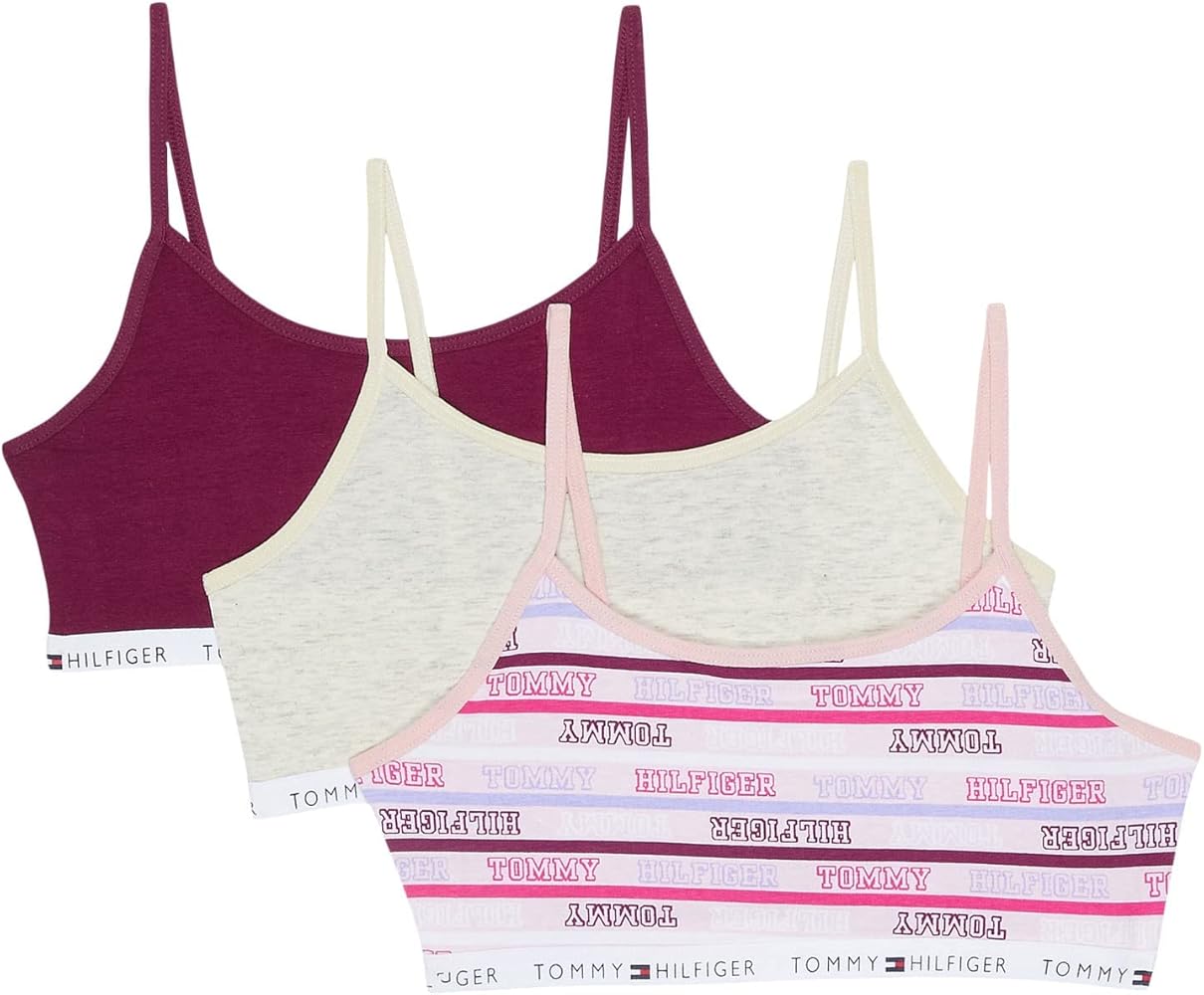 Tommy Hilfiger Girl's Tommy Stripe Bra 3-pack (Little Kids/Big Kids)