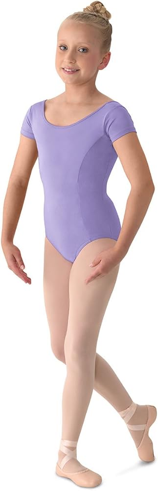 Mirella Girl's Princess Seam Cap Sleeve Dance Leotard