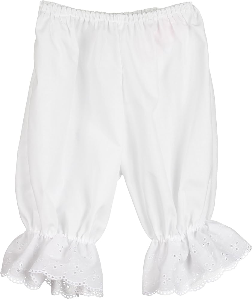 Baby Girls White Pantaloon Pettipants Bloomer Under-Pants