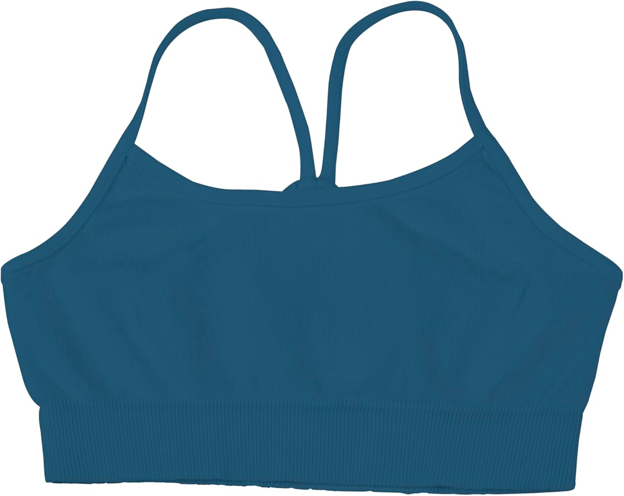 Kurve Girls' Nylon & Spandex Blended Crop Training Bra, UV Protective Fabric UPF 50+ (Made with Love in The USA)