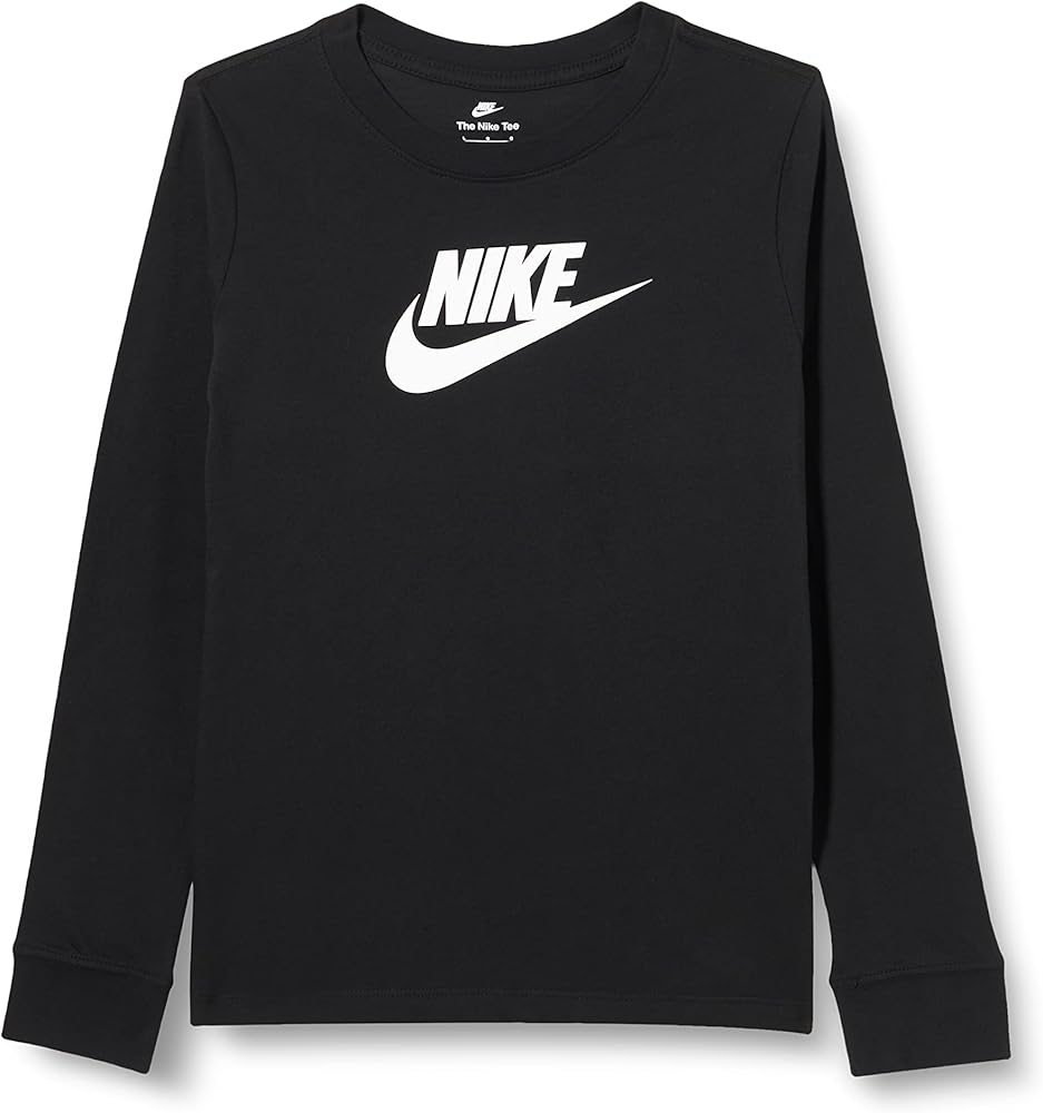 Nike girls Nsw Long Sleeve Basic Futura Tee (Little Kids/Big Kids)