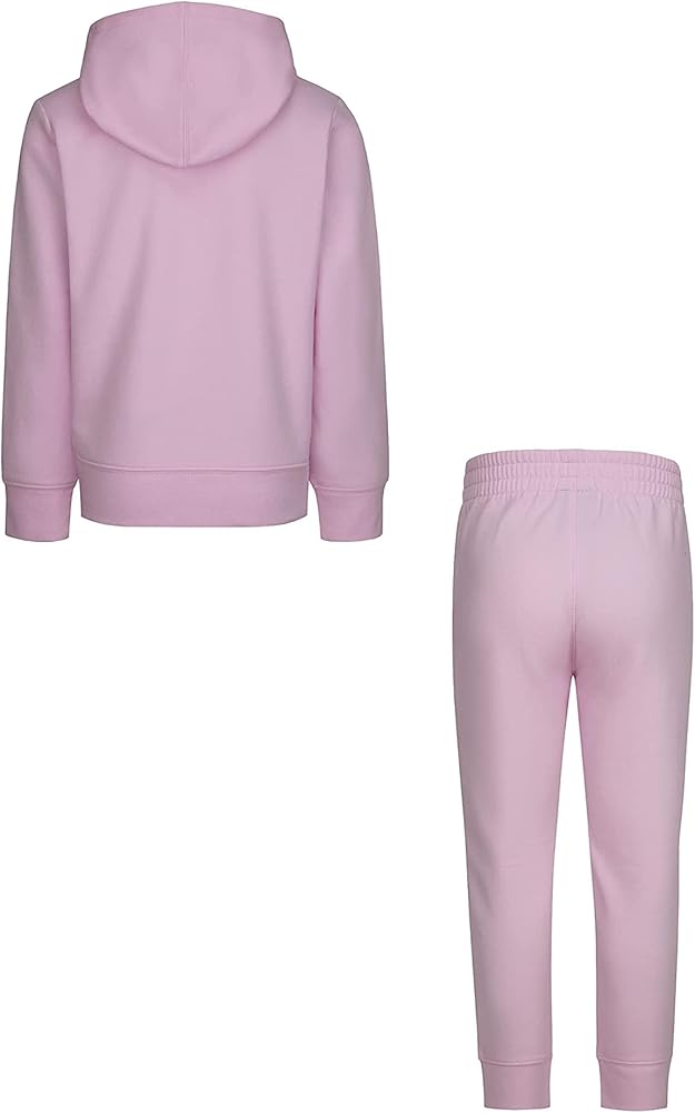 Jordan Girl's Essentials Fleece Set (Toddler/Little Kids) Pink Foam 6 Little Kids