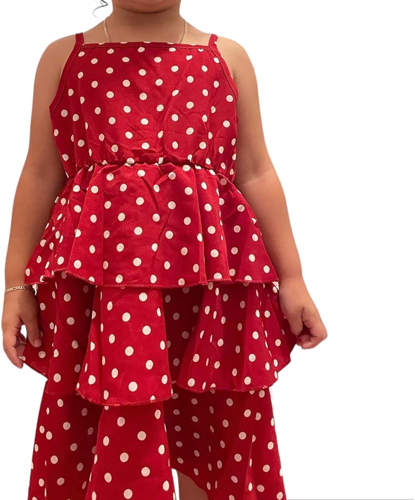 Polka dots Girl Dress, Summer, School Fest, Party