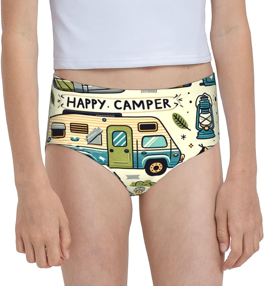 Augenstern Cotton Underwear Duct-Tape-Camper Girls'Briefs Soft Underpants