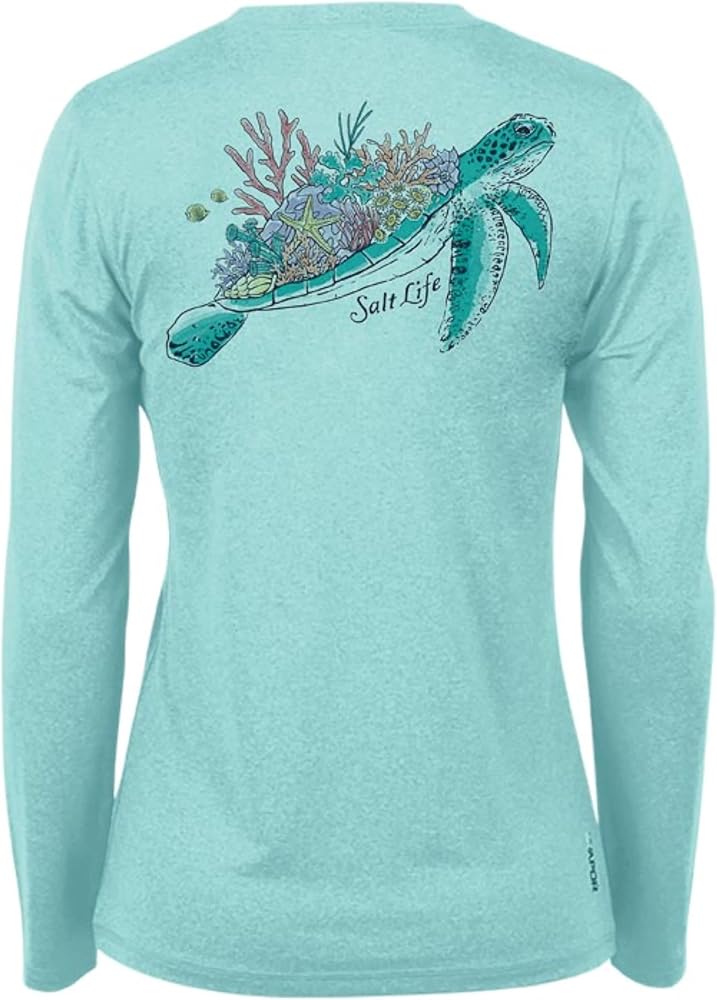 Salt Life Girls' Turtle Reef Long Sleeve Performance Shirt