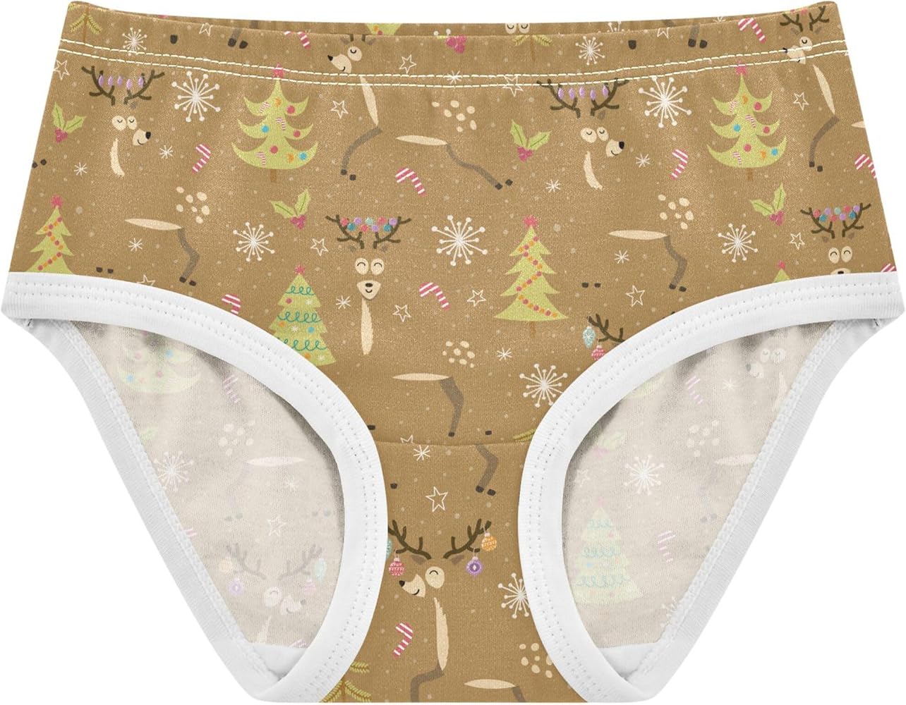 linqin Girls' Hipster Panties Girls' Hipster Triangle Panties Organic Cotton Toddler Underwear for Toddler Merry Christmas