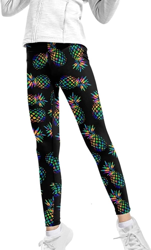 Girls Active Leggings Trousers Tummy Control Dance Yoga Leggings Tights