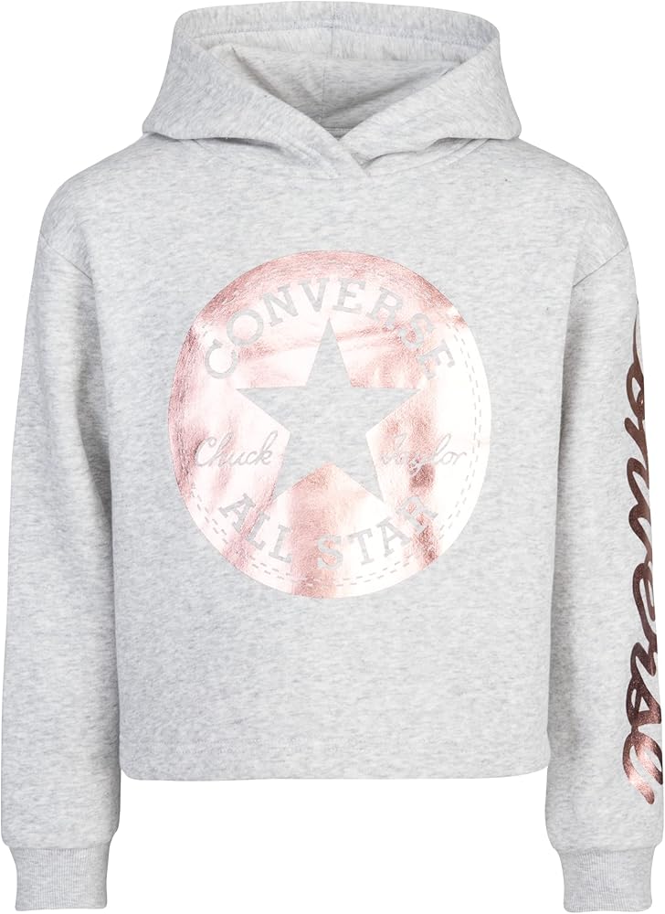 Converse Girls' Cropped Foil Hoodie (Big Kids)