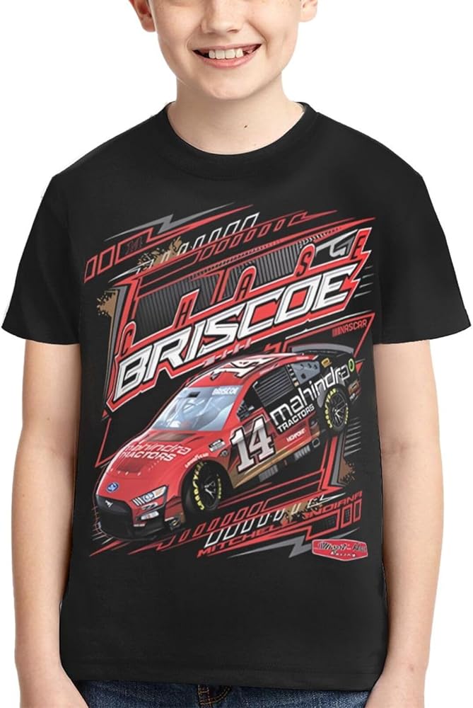 Chase Briscoe 14 Classic Printing Athletic Crewneck T-Shirt Shirt Short Sleeve Tee Shirts for Teen Girl & Boy