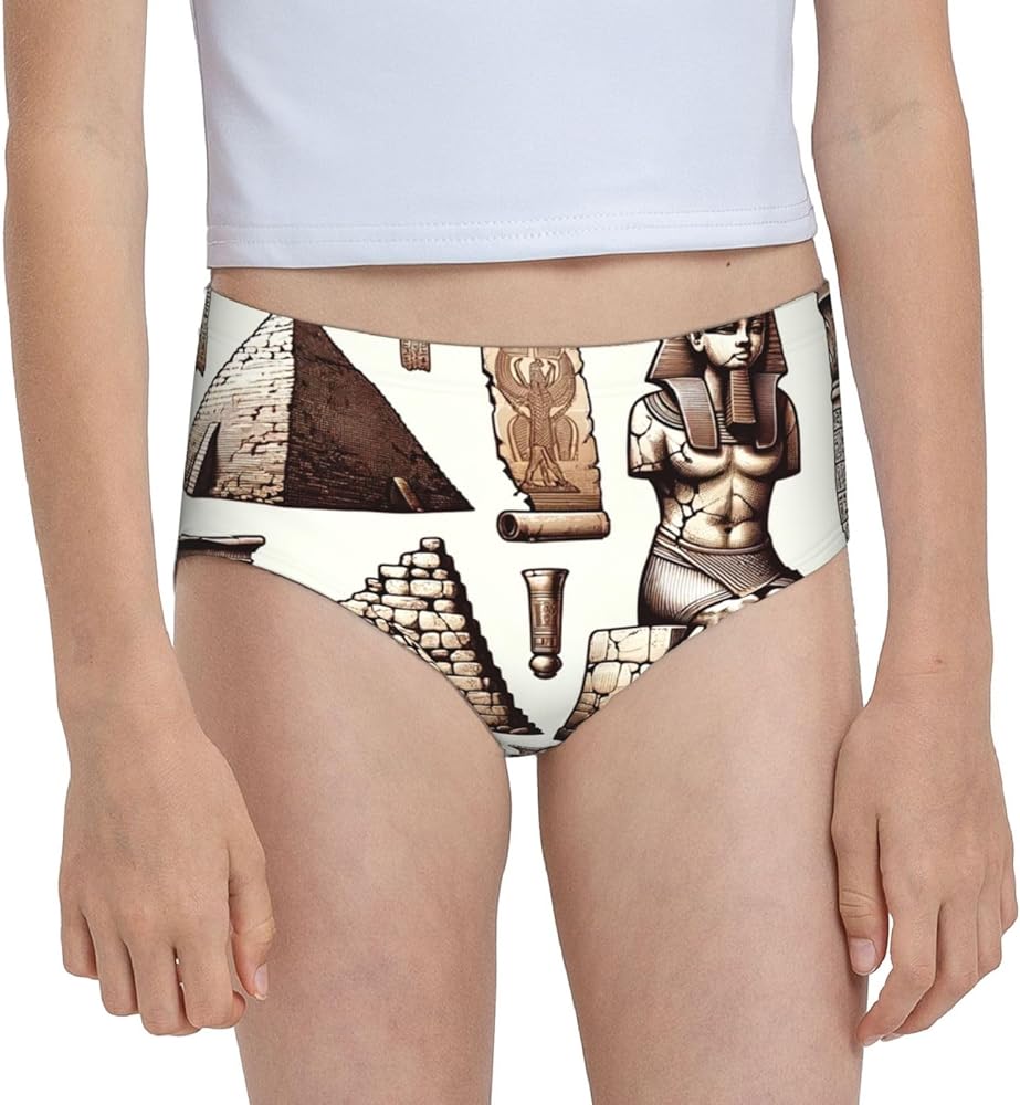 Augenstern Cotton Underwear Ancient-Egyptian-Pyramid-Pharaoh Girls'Briefs Soft Underpants