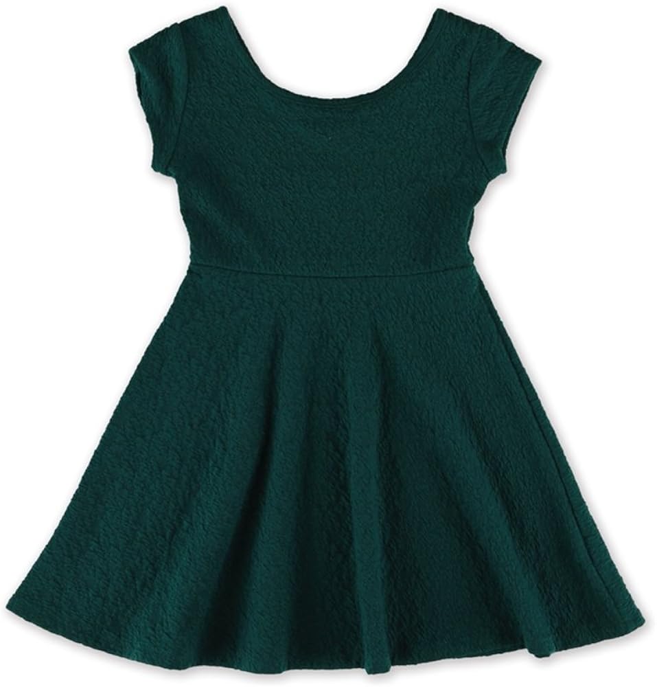 AEROPOSTALE Girls Crepe Shift Dress, Green, 6