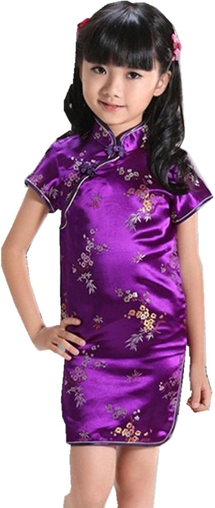 Shanghai Story Girls Chinese Traditional Dress New Years Cheongsam Qipao for Kids