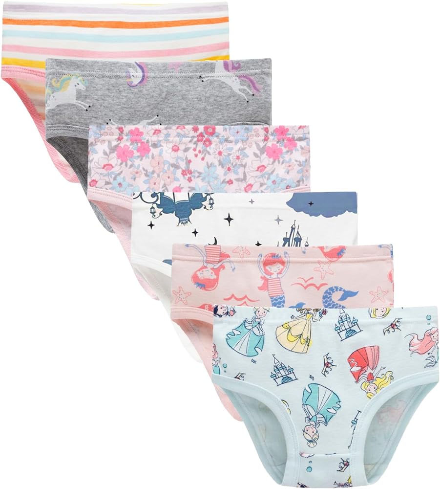 Hahan Baby Soft Cotton Panties Cotton Little Girls Underwear Toddler Briefs