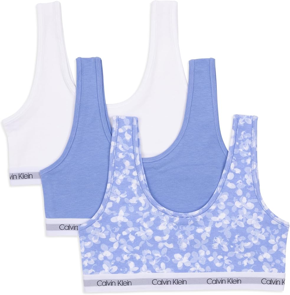 Calvin Klein Girls' Bralette 3 Pack