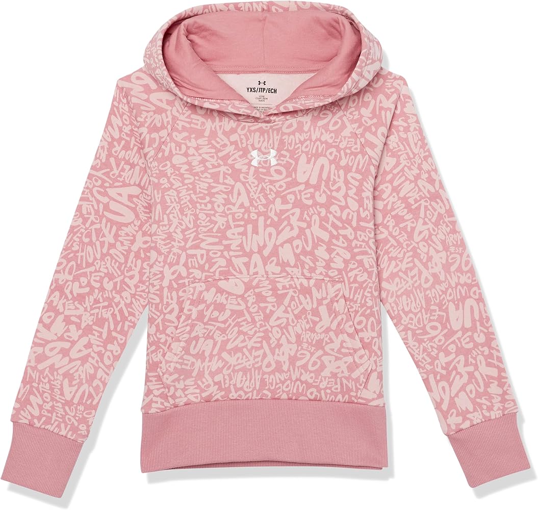 Under Armour Girls' Rival Fleece Printed Hoodie