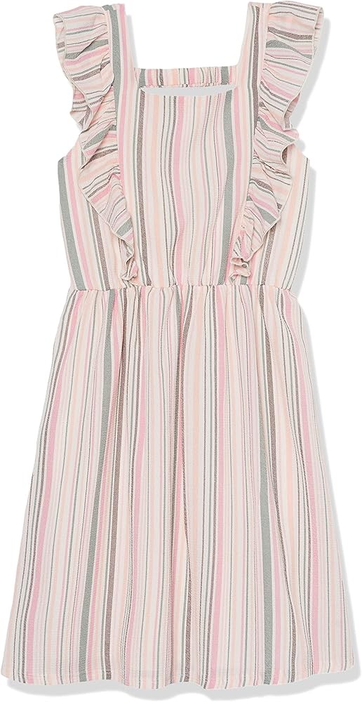 Speechless Girls' Sleeveless Ruffled Fit and Flare Dress