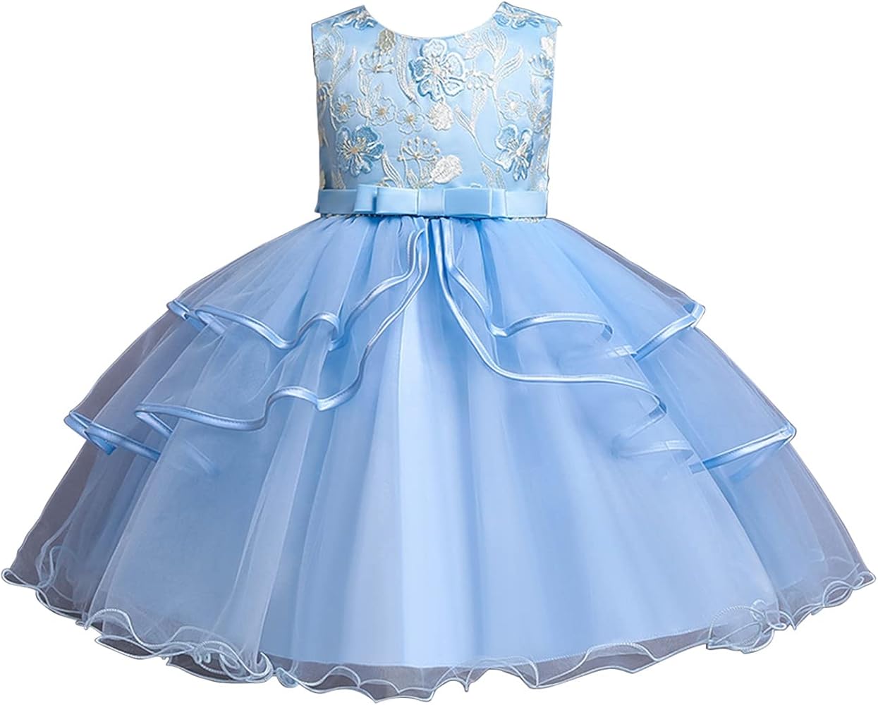 Kids Toddler Baby Girls Spring Summer Print Cotton Sleeveless Bow Tie Party Princess Dress Dresses for Wedding Girls