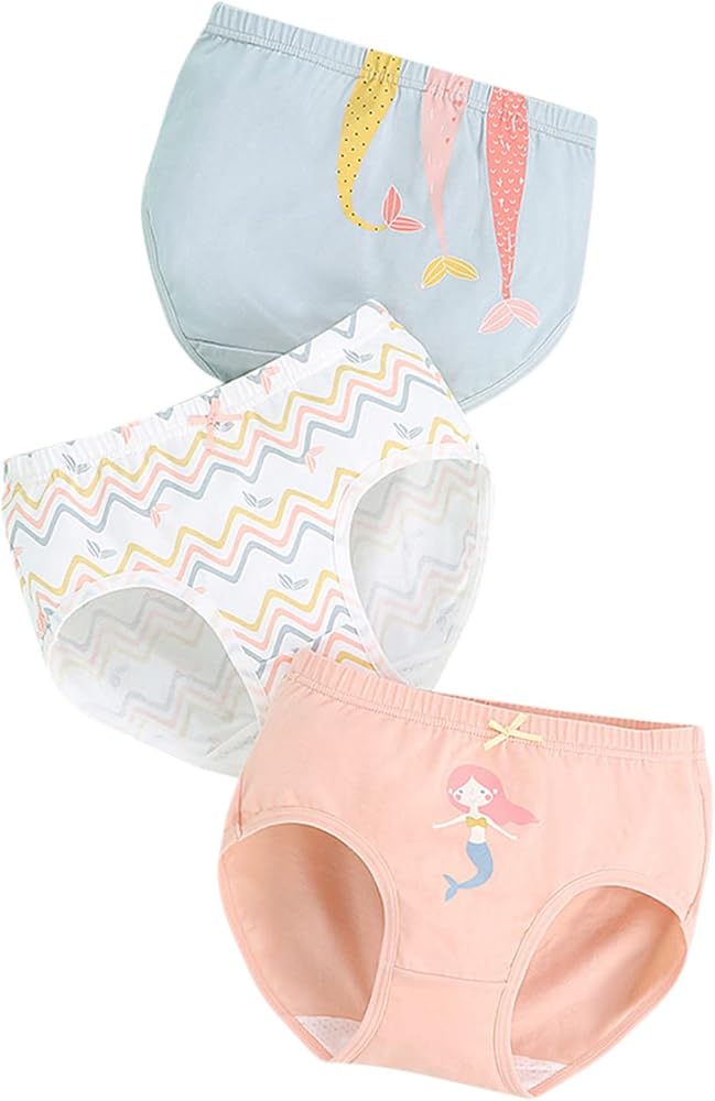 3 Pack Little Girls Underwear Toddler Baby Combed Cotton 