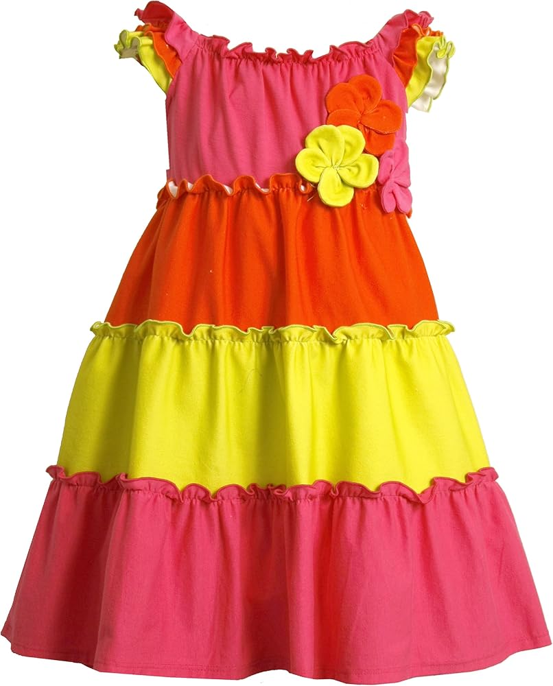 Bonnie Jean Little Girls' Color block Knit Sundress