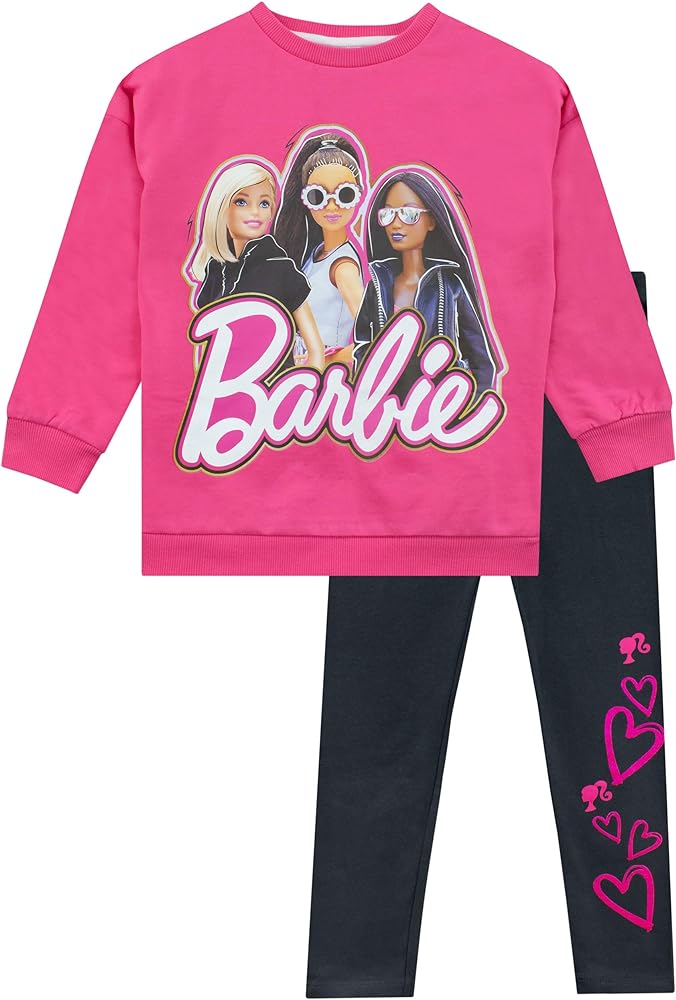 Barbie Sweatshirt And Leggings Set | Co Ord Set | Girls' Outfits & Clothing Sets | Official Merchandise