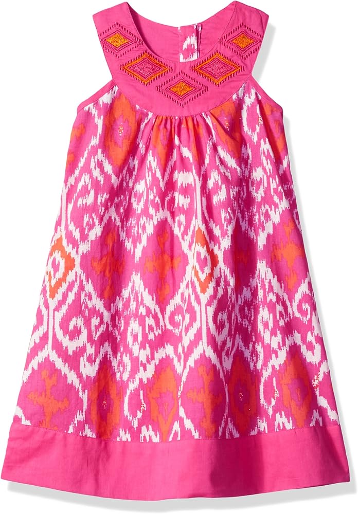 Masala Girls' Magu Dress-Maliku Ikat