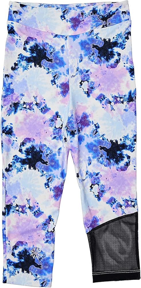 Girl's Active Capri Leggings (Little Kids/Big Kids) Tie-Dye Tribe 12 Big Kid