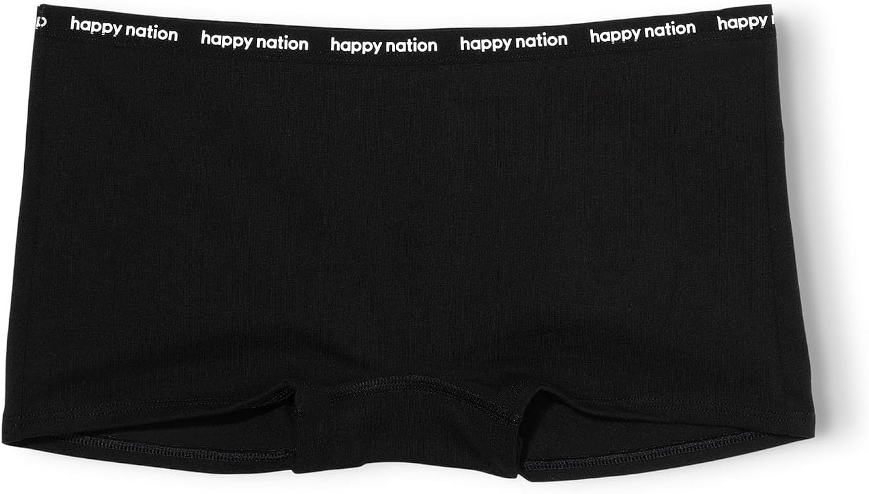 Happy Nation Girls Comfy Cotton Logo Boyshort Underwear