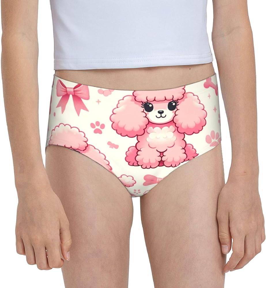 Augenstern Cotton Underwear Cute-Poodle Girls'Briefs Soft Underpants