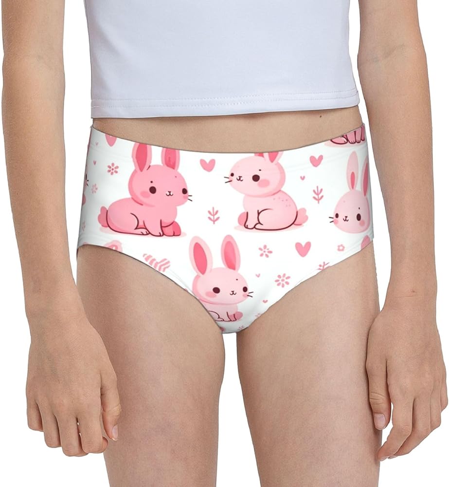 Augenstern Cotton Underwear Cute-Rabbit Girls'Briefs Soft Underpants