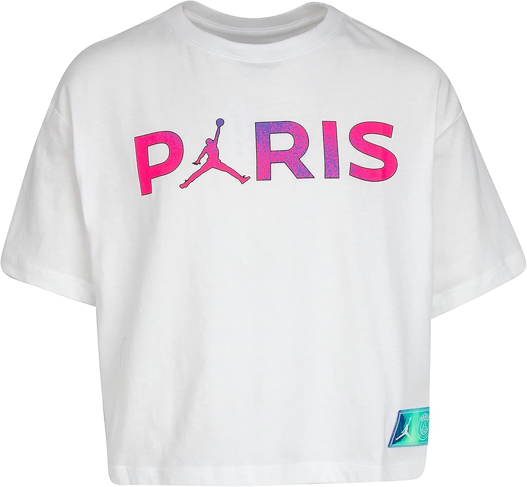 Jordan Girl's PSG Boxy Tee (Little Kids/Big Kids)