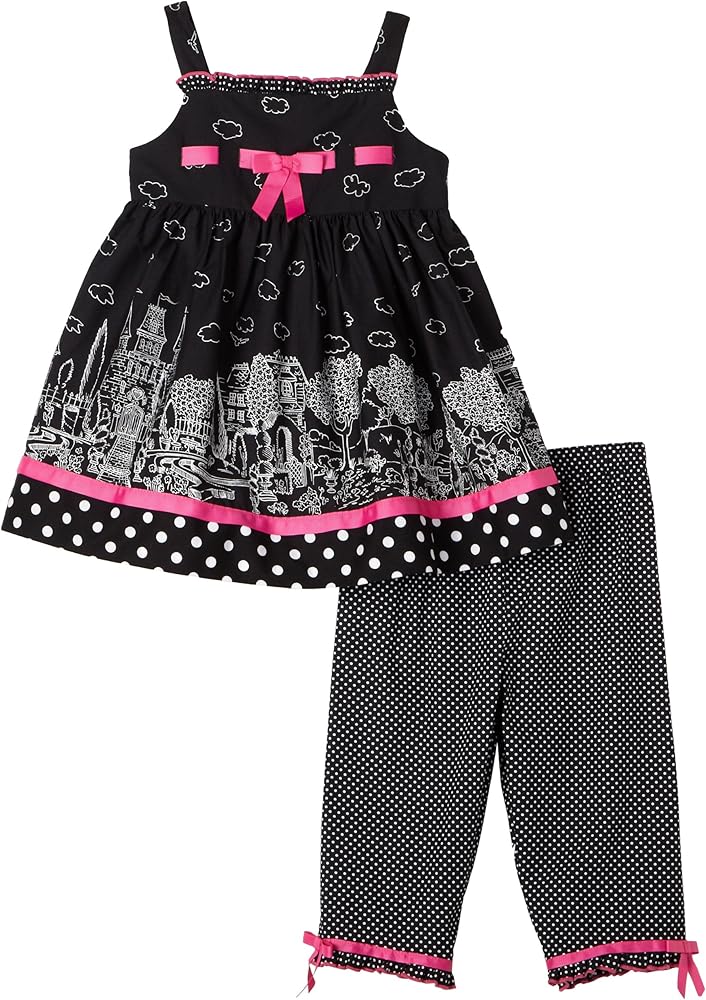 Bonnie Jean Little Girls' Woven Capri Set