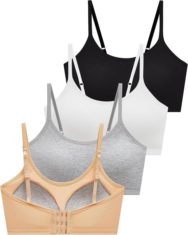 SALIA GIRL Sport Crop Cami Bras for Teens & Women with Adjustable Straps