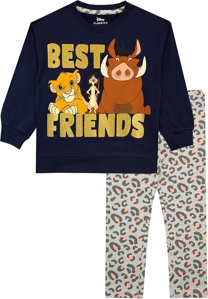 Disney Girls The Lion King Sweatshirt and Leggings Set