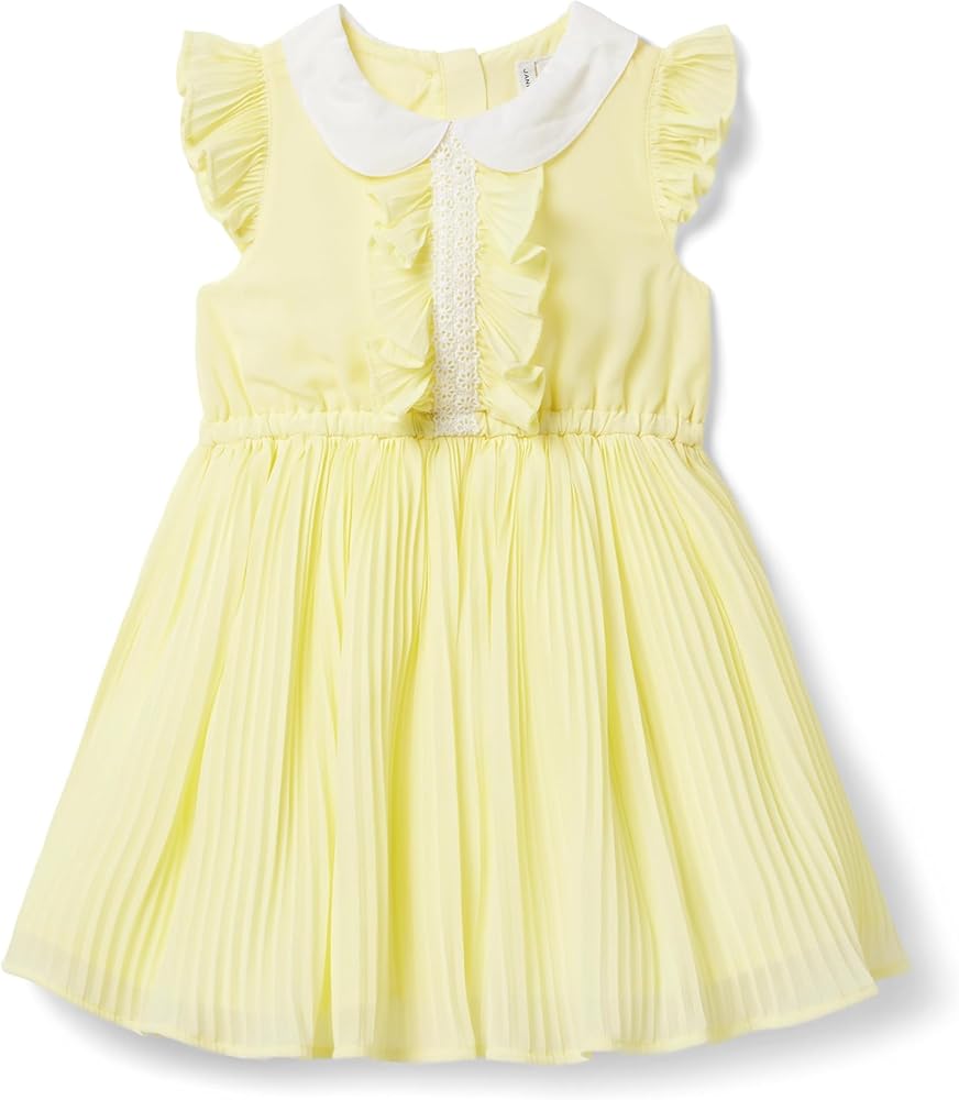 Janie and Jack Girls Pleated Chiffon Dress (Toddler/Little Big Kids)