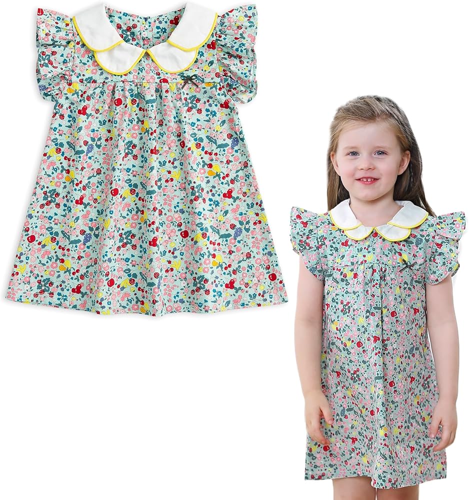 Simplee kids Baby Girl Dress Summer Floral Dress Toddler