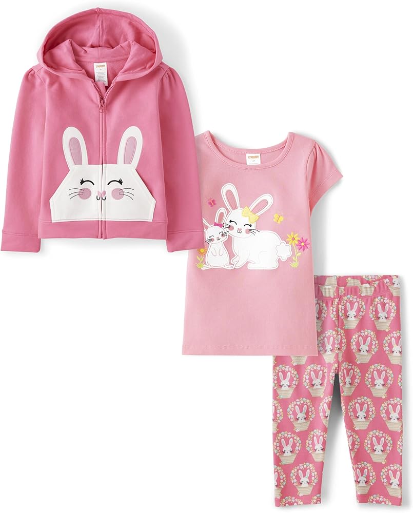 Gymboree Girls' Hoodie and Pants, Matching Toddler Outfit