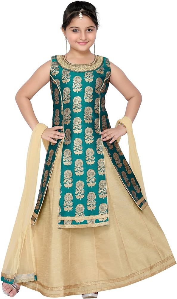 ADIVA Girl's Indian Party Wear Lehenga Choli for Kids