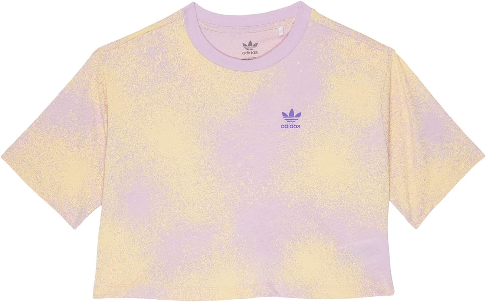 adidas Originals Girls' Graphic Printed Crop Tee