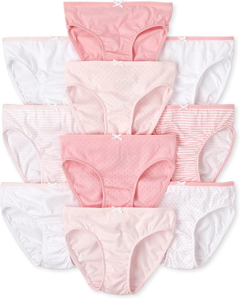 The Children's Place Girls' Cotton Brief Underwear Variety Pack