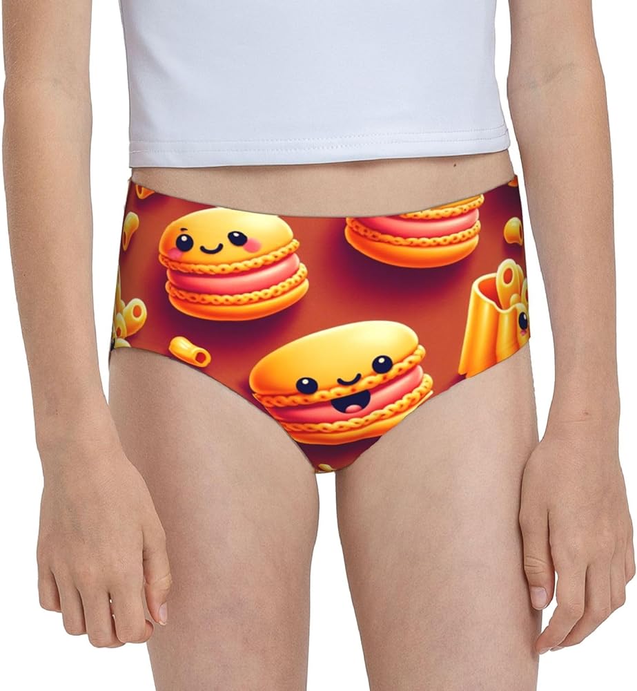 Augenstern Cotton Underwear Cheese-Macaron-Hamburger Girls'Briefs Soft Underpants