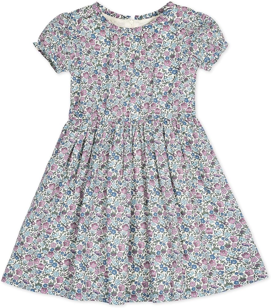 Hope & Henry Girls' Short Sleeve Tie-Waist Knit Dress